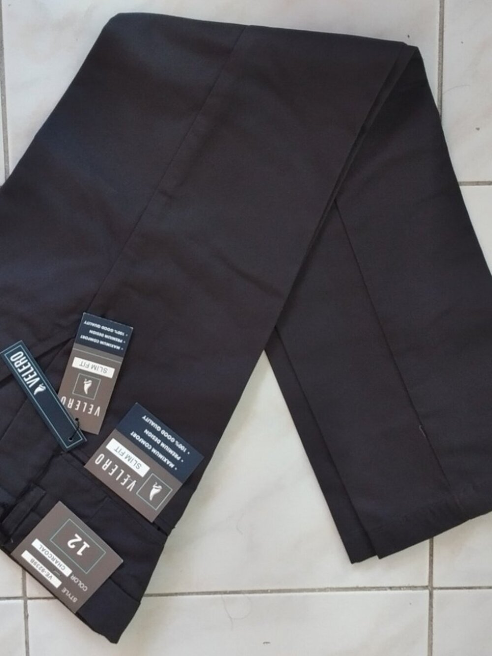 Kids Black Casual Trousers